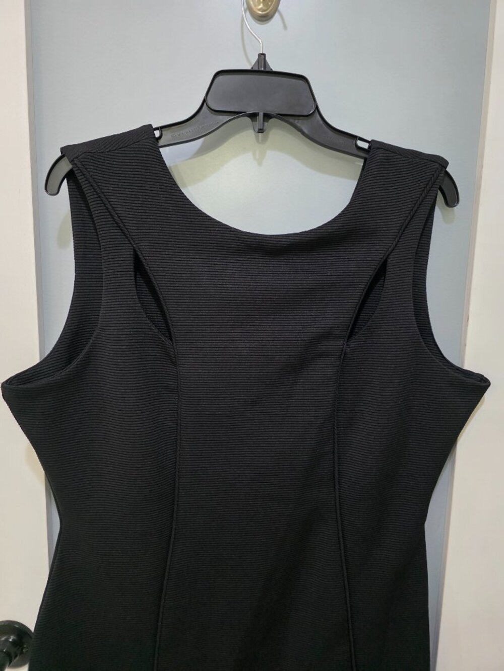Kardashian‎ Kollection Black Bodycon Dress XL | Cutout Front Detail - Picture 3 of 14